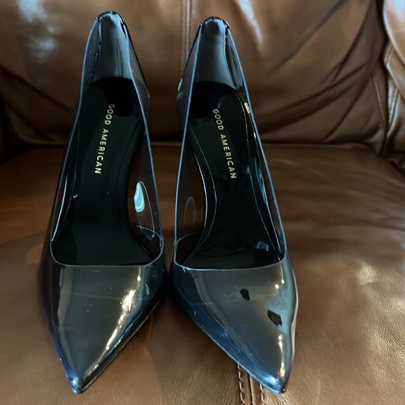 Brand New Good American by Khloe Kardashian, Black Cinderella pumps, size 7. - Picture 2 of 10